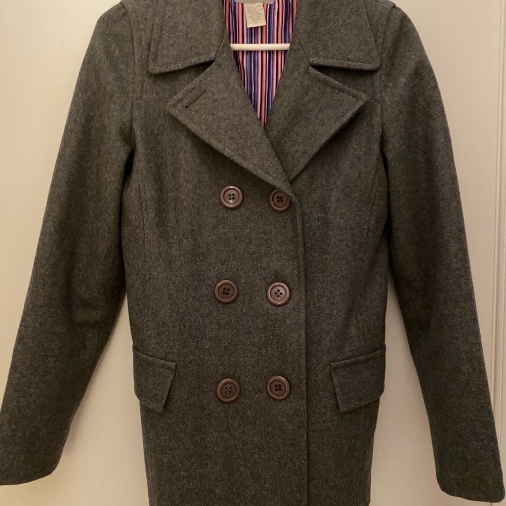 Delia’s grey pea coat